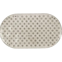 Gifi Equipement Douche^Fond de baignoire en pvc gris effet bulles