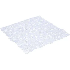 Gifi Equipement Douche^Fond de douche carré design galet pvc transparent