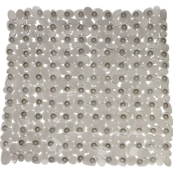 Gifi Equipement Douche^Fond de douche en pvc design gris effet galets