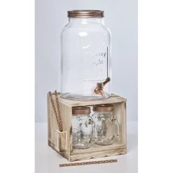 Gifi Fontaine à boisson et 4 bocaux