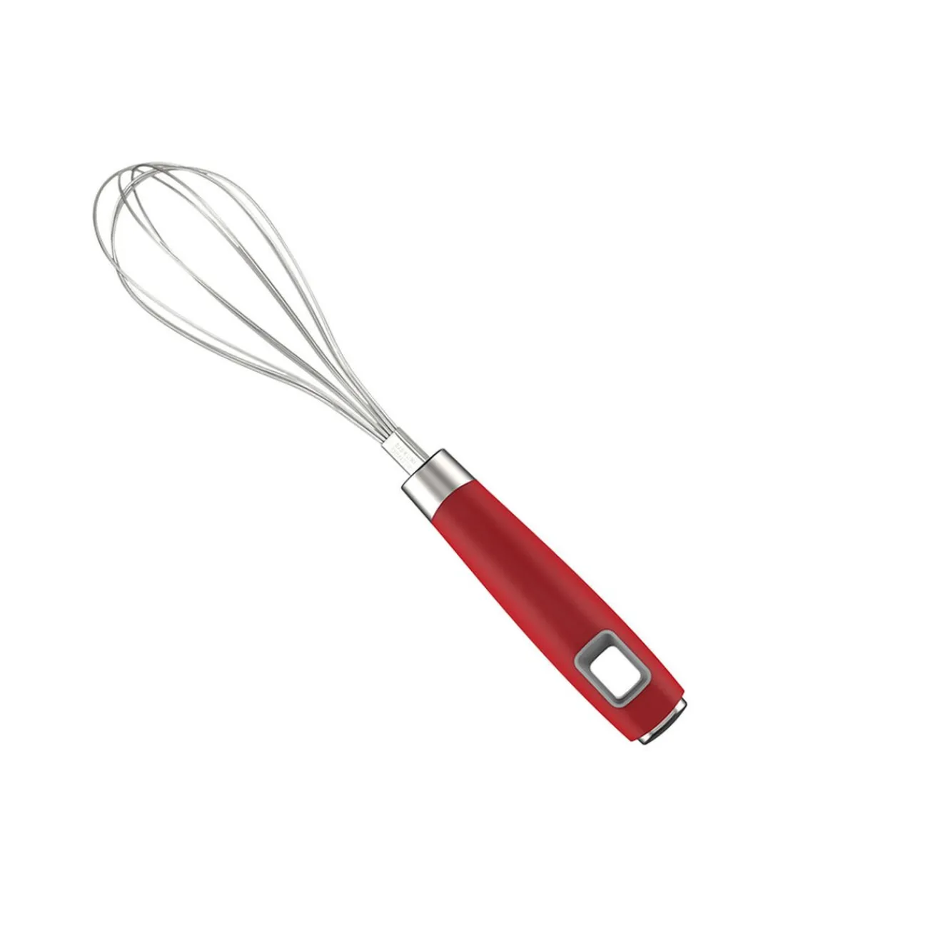 Gifi Fouet de cuisine inox manche en polypropylène rouge