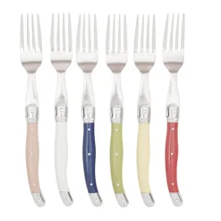 Gifi Fourchette inox manche multicolore x6