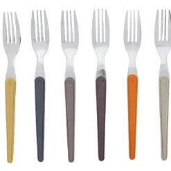 Gifi Fourchette multicolore x6 laguiole