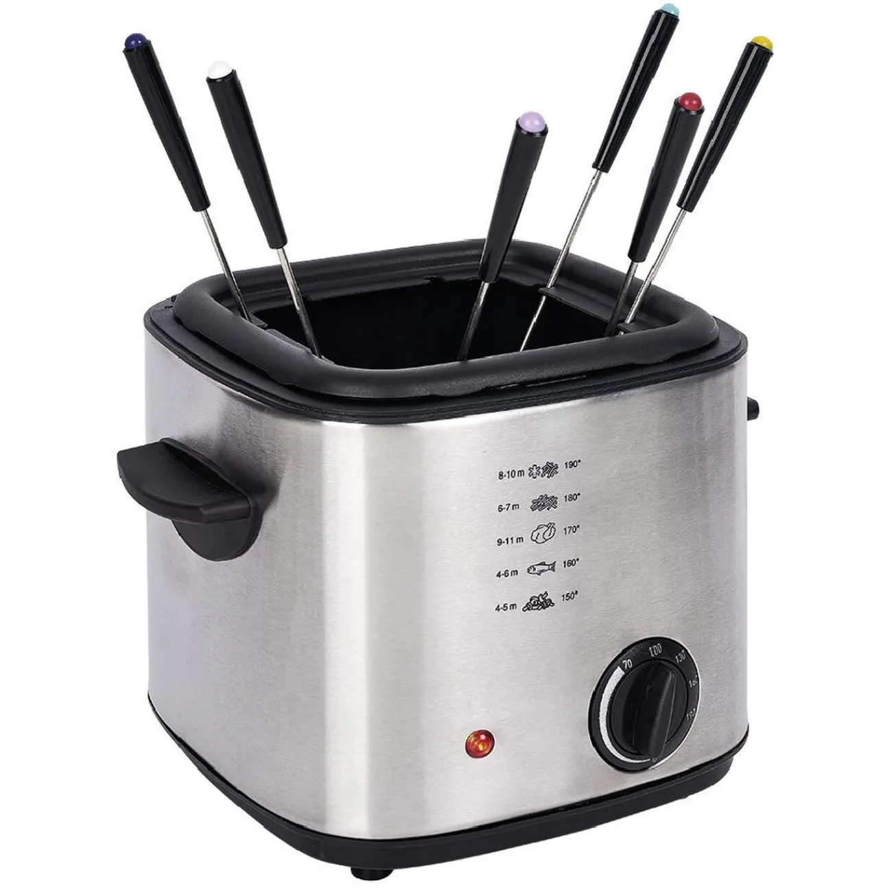 Gifi Friteuse et fondue en inox gris