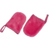 Gifi Beauté^Gant démaquillant fuchsia en coton x2