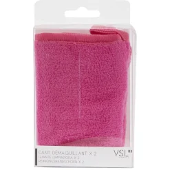 Gifi Beauté^Gant démaquillant Rose x2