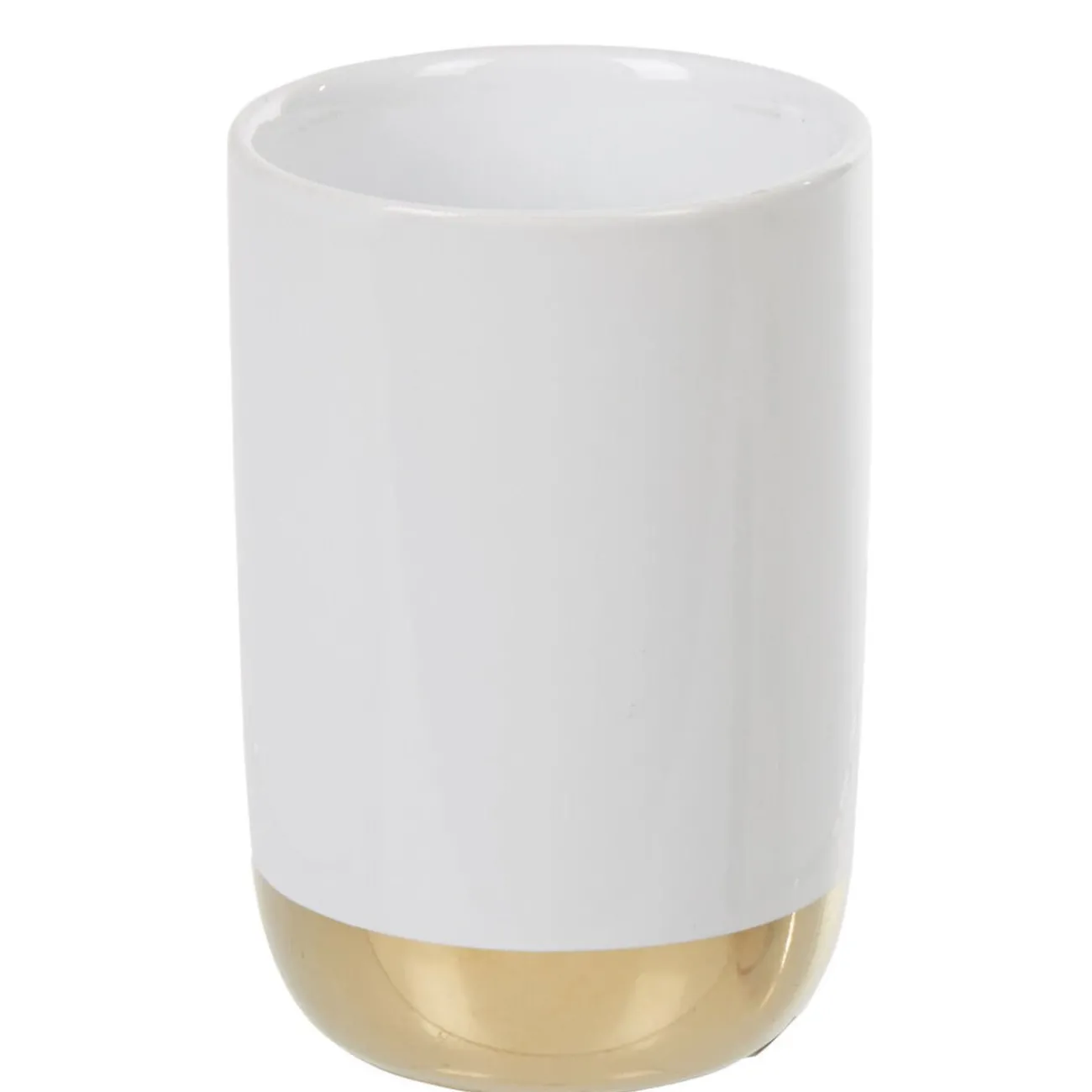 Gifi Aménagement Salle De Bain^Gobelet de savon céramique blanc cuivre