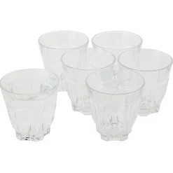 Gifi Gobelet embossé en verre 24 cl x6
