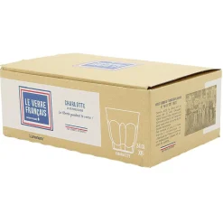 Gifi Gobelet embossé en verre 24 cl x6