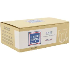 Gifi Gobelet embossé en verre 24 cl x6