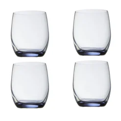 Gifi Gobelet en cristallin transparent fond bleu30 cl x4