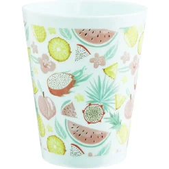 Gifi Gobelet en plastique décor fruits exotiques