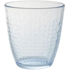 Gifi Gobelet en verre Ambre design epona transparent bleu x6
