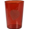 Gifi Gobelet en verre décor fraise