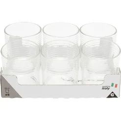 Gifi Gobelet en verre motif cercle 25 cl x6