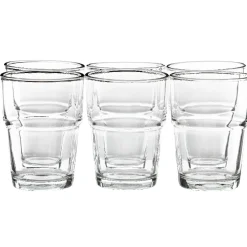 Gifi Gobelet en verre transparent empilable x 6