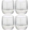 Gifi Gobelet en verre transparent irisé x4