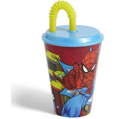 Gifi Gobelet enfant avec paille Spiderman Ø9xH16,3cm