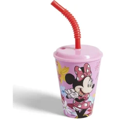 Gifi Gobelet enfant avec paille Minnie Mouse Ø9xH16,3cm