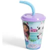 Gifi Gobelet enfant avec paille Gabby et la Maison Magique Ø9xH16,3cm