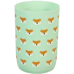 Gifi Aménagement Salle De Bain^Gobelet enfant salle de bain vert motif tête de renard orange