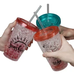 Gifi Gobelet et paille réfrigérant