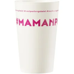 Gifi Gobelet plastique inscription #MAMANPOULE 33cl