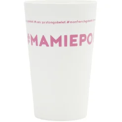 Gifi Gobelet plastique inscription #MAMIEPOULE 33cl