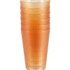 Gifi Gobelet plastique orange transparent x6