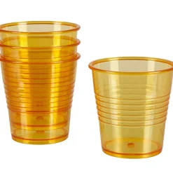 Gifi Gobelet plastique orange transparent x4