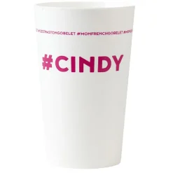 Gifi Gobelet plastique prénom #CINDY 33 cl
