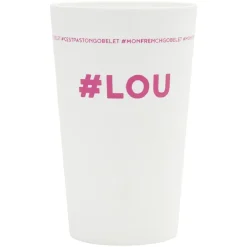 Gifi Gobelet plastique prénom #LOU 33cl