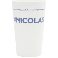 Gifi Gobelet plastique prénom #NICOLAS 33cl