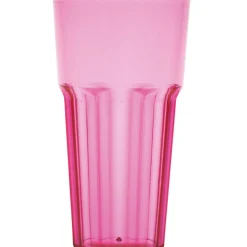 Gifi Gobelet plastique rigide rose transparent