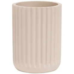 Gifi Aménagement Salle De Bain^Gobelet plastique rose effet rainuré Ø7,5xH10cm