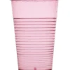 Gifi Gobelet plastique rose transparent x4