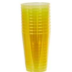 Gifi Gobelet plastique uni jaune x 10