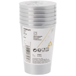 Gifi Gobelet réutilisable argenté x6