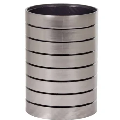 Gifi Aménagement Salle De Bain^Gobelet salle de bain bronze déco rayure noire