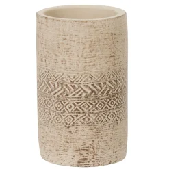 Gifi Aménagement Salle De Bain^Gobelet salle de bain ciment gravé beige