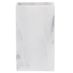 Gifi Aménagement Salle De Bain^Gobelet salle de bain céramique blanc effet marbre