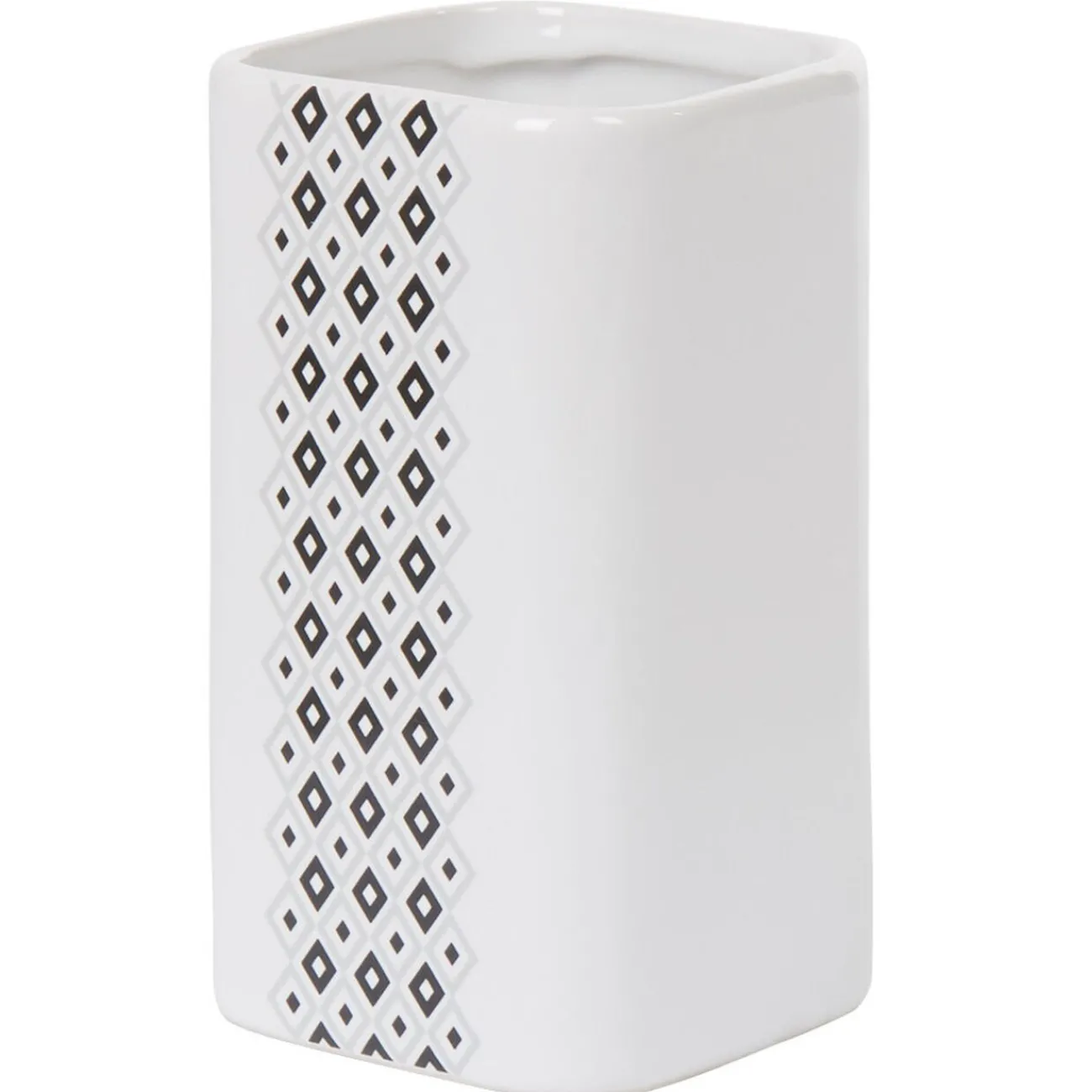 Gifi Aménagement Salle De Bain^Gobelet salle de bain céramique motif nordique noir blanc