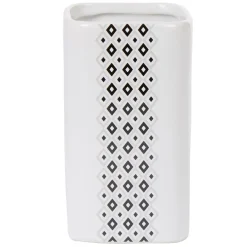 Gifi Aménagement Salle De Bain^Gobelet salle de bain céramique motif nordique noir blanc