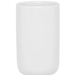 Gifi Aménagement Salle De Bain^Gobelet verre à dent céramique uni blanc