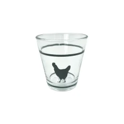 Gifi Gobelet verre motif poule 25cl - x3
