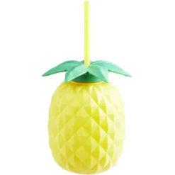 Gifi Gourde avec paille forme Ananas 700 ml