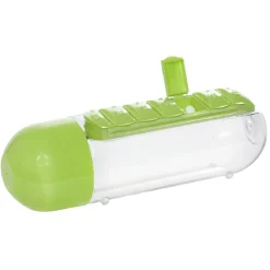 Gifi Gourde pilulier hebdomadaire transparente et verte