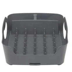 Gifi Égouttoir à vaisselle 3 compartiments gris foncé