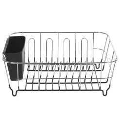 Gifi Égouttoir à vaisselle gris et noir