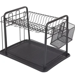 Gifi Égouttoir à vaisselle métallique noir